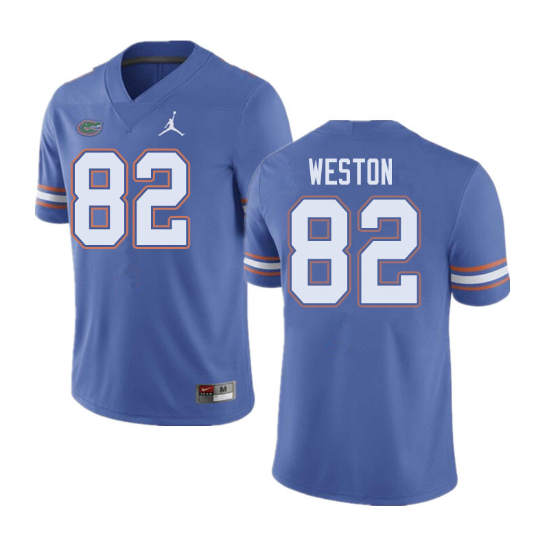 Jordan Brand Men #82 Ja'Markis Weston Florida Gators College Football Jerseys Sale-Blue